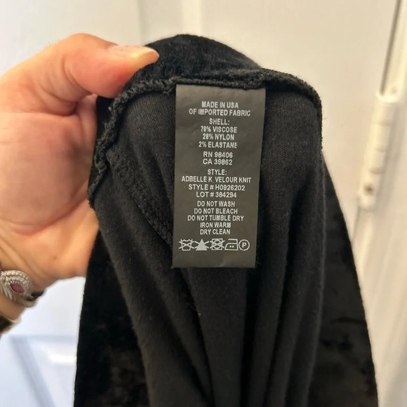 ! THEORY Adbelle Velour Knit Leggings sz M - Picture 8 of 8